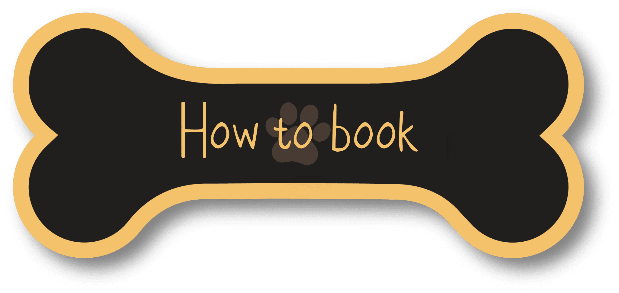Dog bone button for how to book a session at Top Dog Doggy Day Care